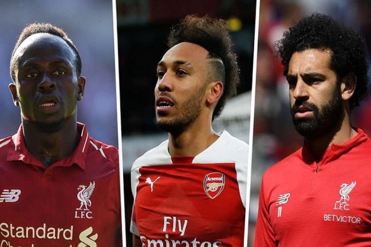 صلاح وماني وأوباميانج صلاح وماني وأوباميانج